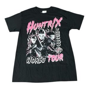 Netflix - NWT - Black Graphic Tee with Pink Accents